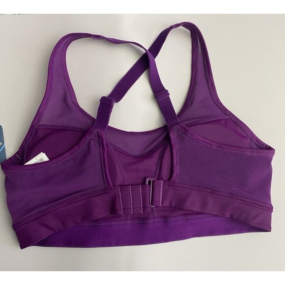 Brooks Fast Forward Mesh Crossback Size Small Violet Pullover Sports Bra - Picture 4 of 10